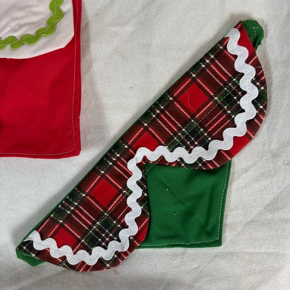 Handmade Christmas Dog Collar Bandanas Set‎ of 3 – Size Small 8